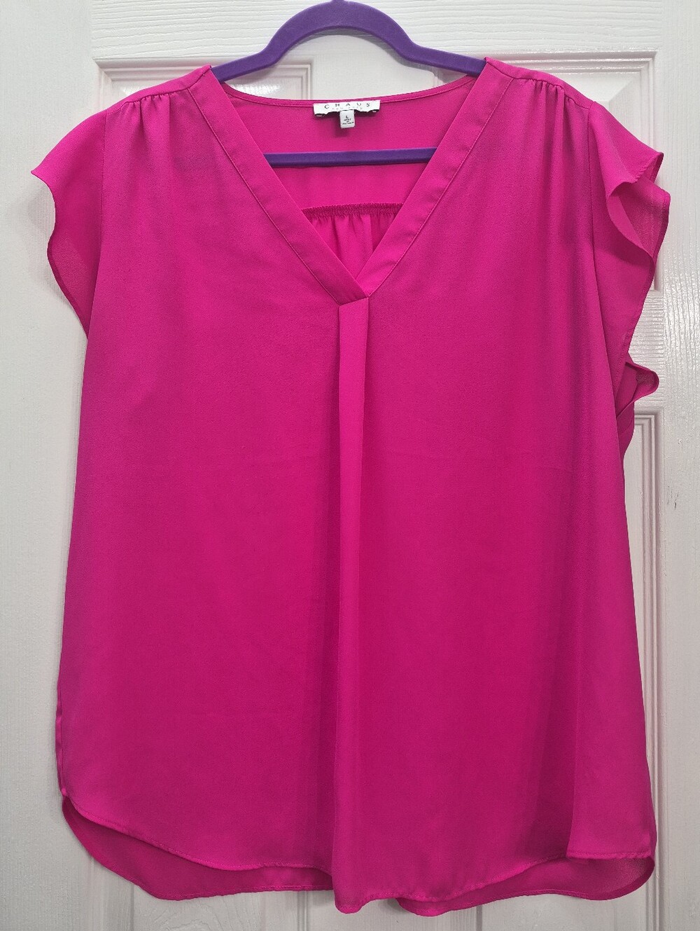 Chaus Blouse L Fuchsia/Pink